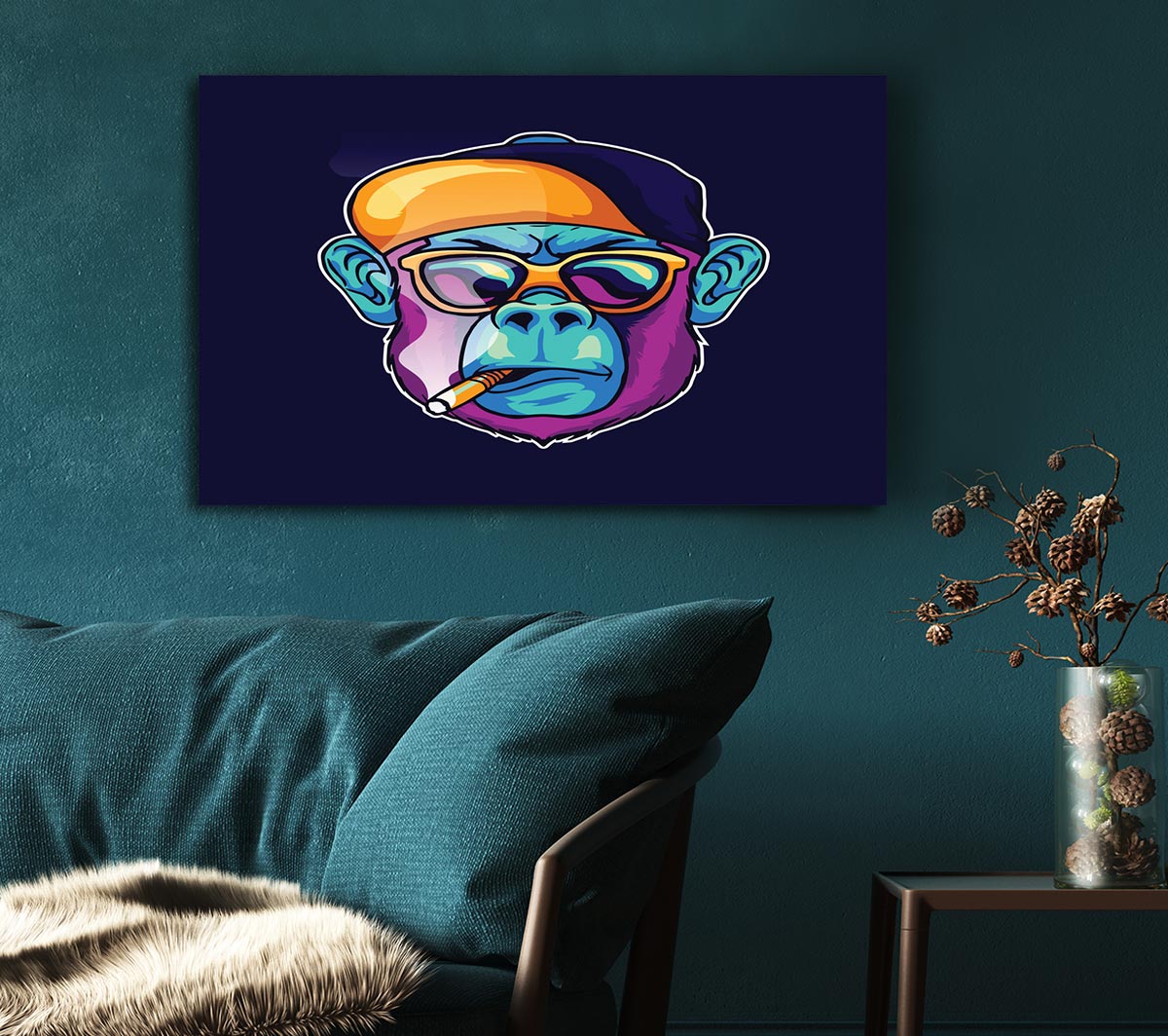 Gorilla Smoking Hat
