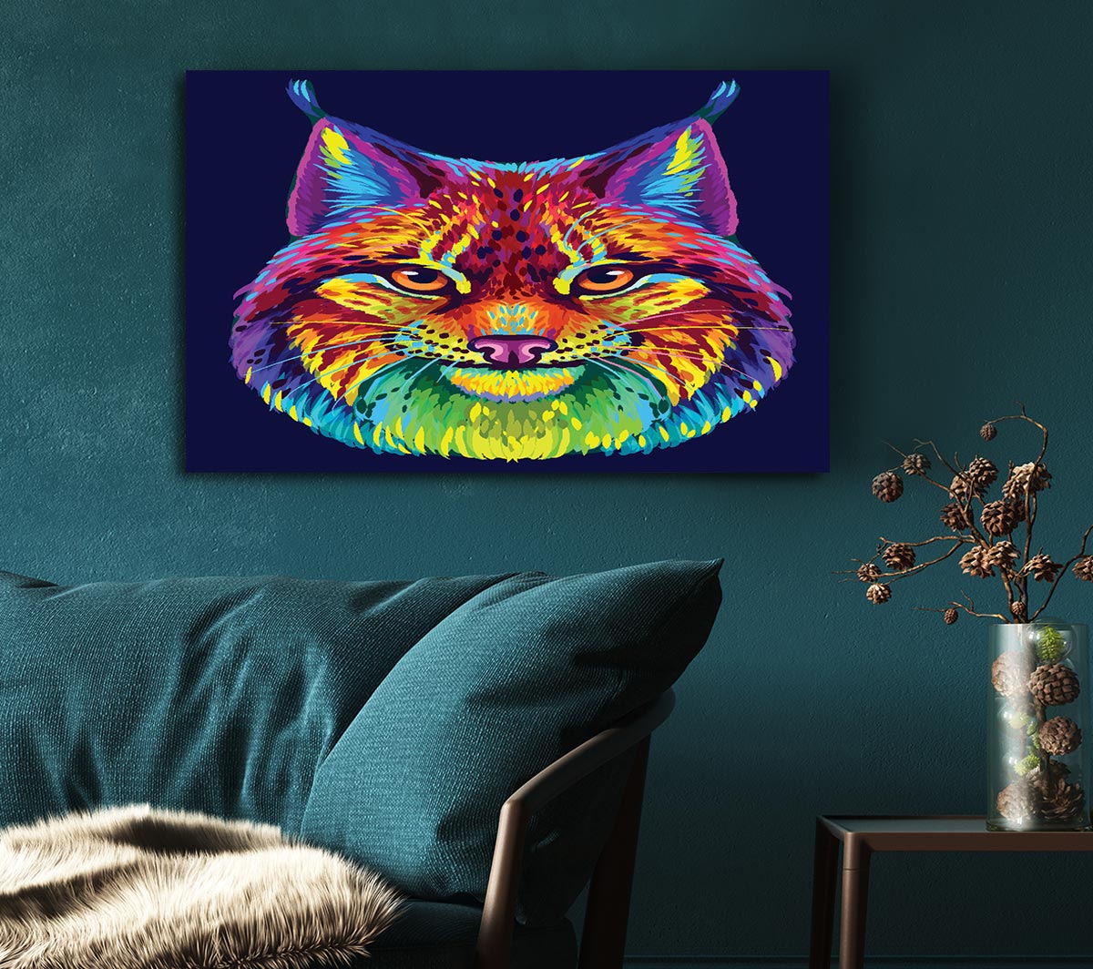 Vibrant Lynx Cat