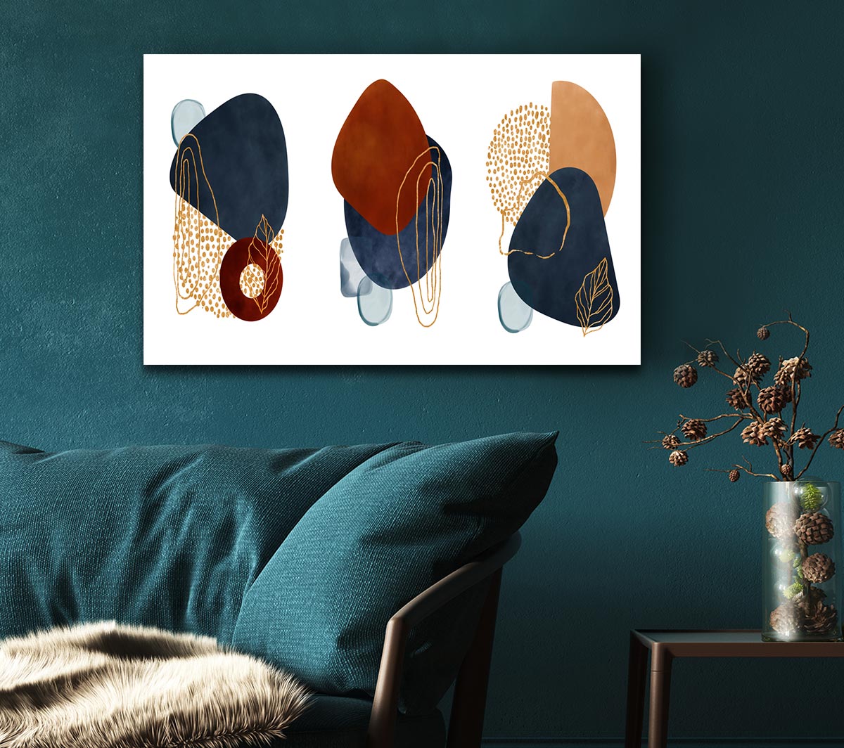 Three Abstract Shapes Decor