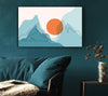 The Sun And Mountain Scene