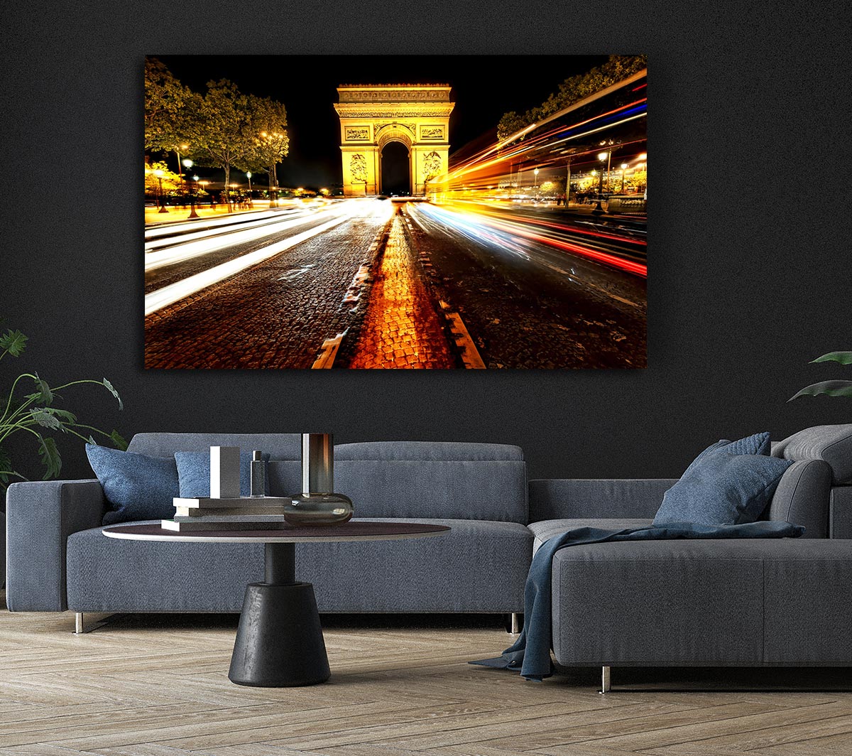 Arc De Triomphe At Night