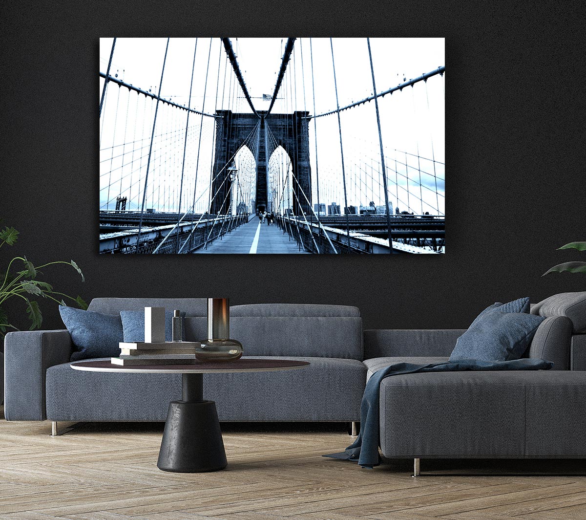 Brooklyn Bridge Blue