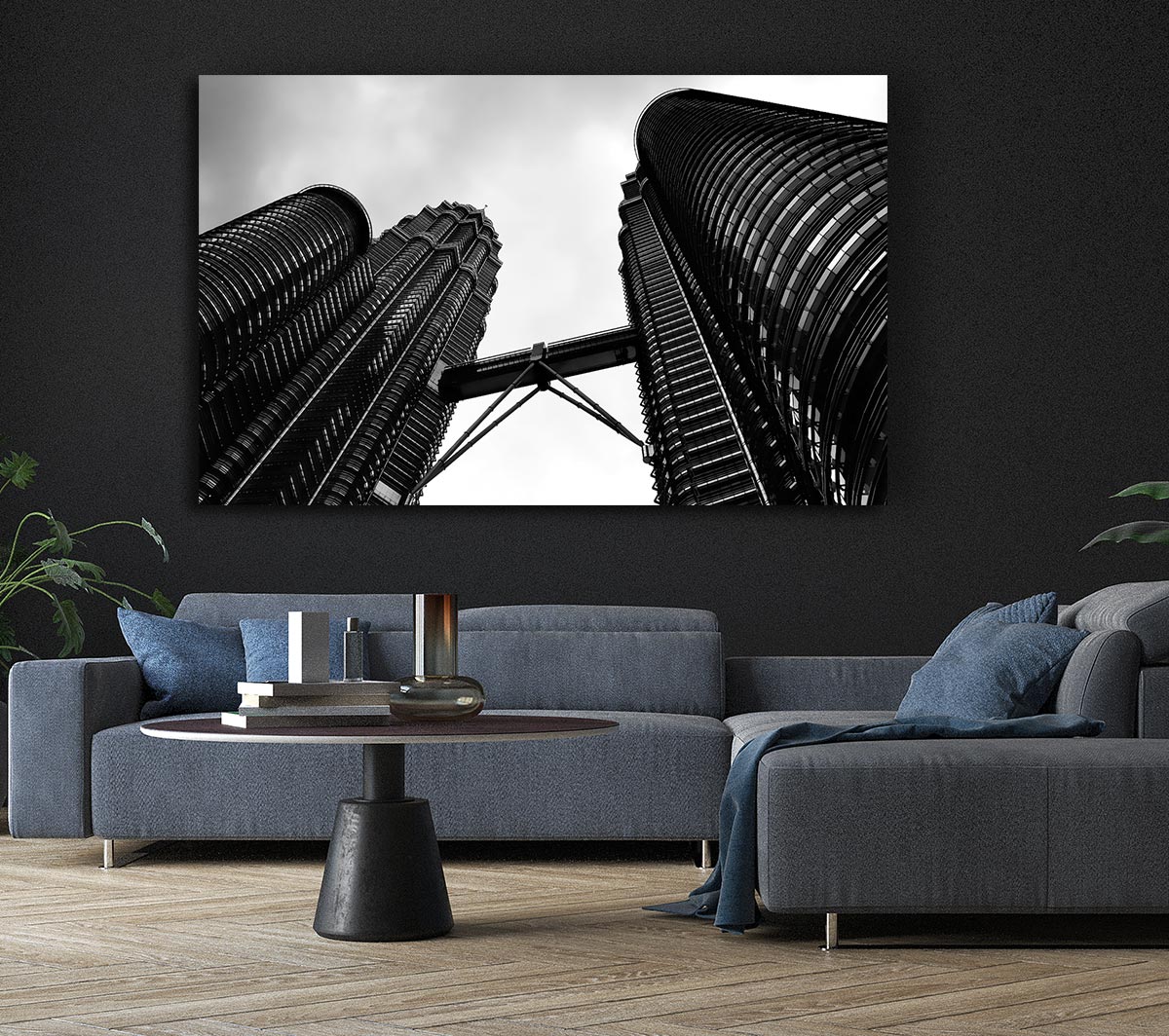Petronas Towers Kuala Lumpur B n W
