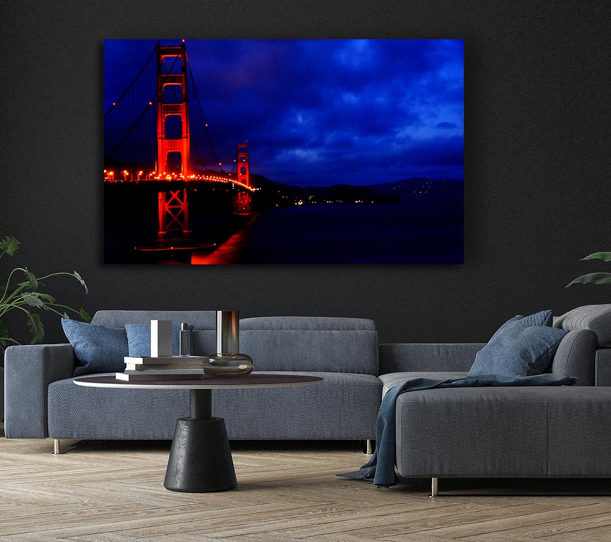 Golden Gate Bridge Red Lights