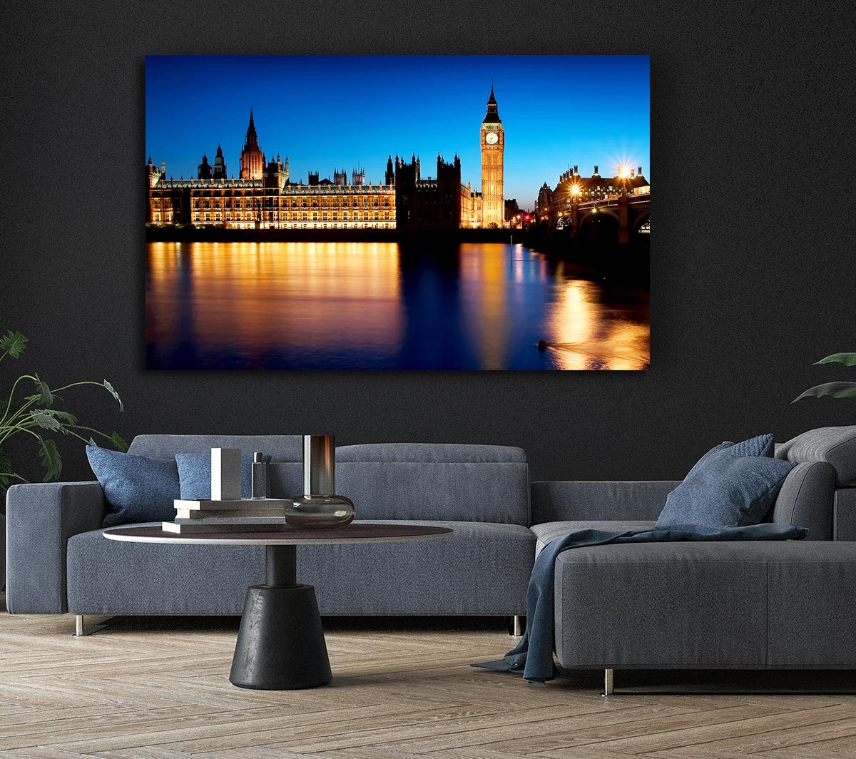 London Houses Of Parliament Night Reflections