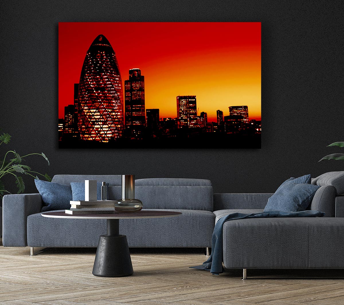 London The Gherkin Orange City