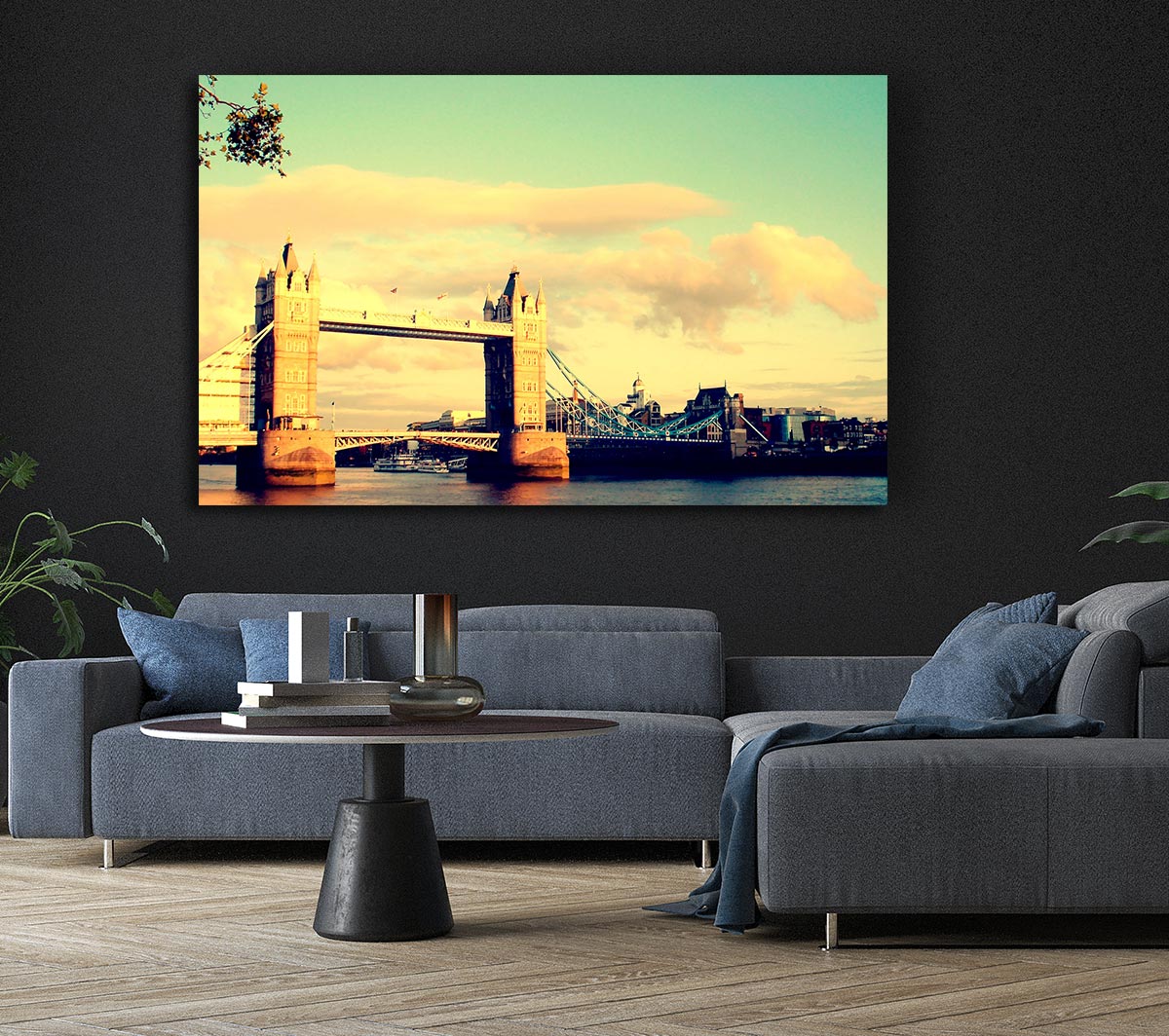 London Tower Bridge Retro