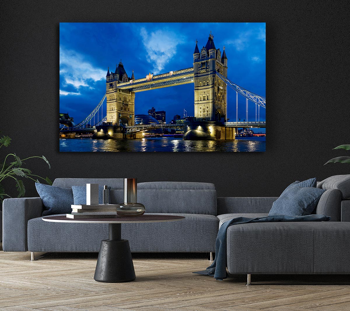 London Tower Bridge Blue Night Skys