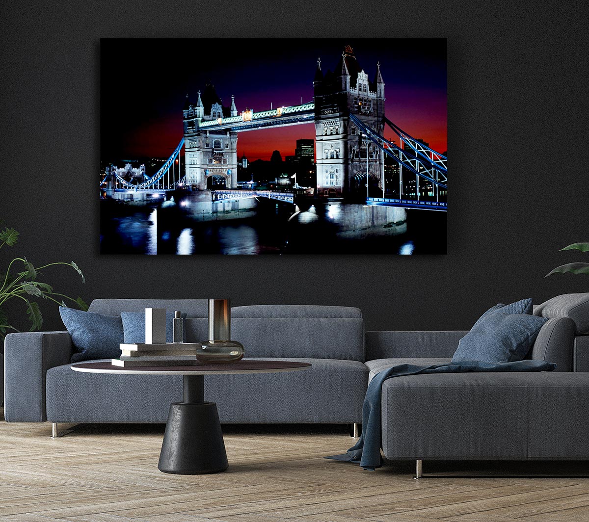London Tower Bridge Night Vision