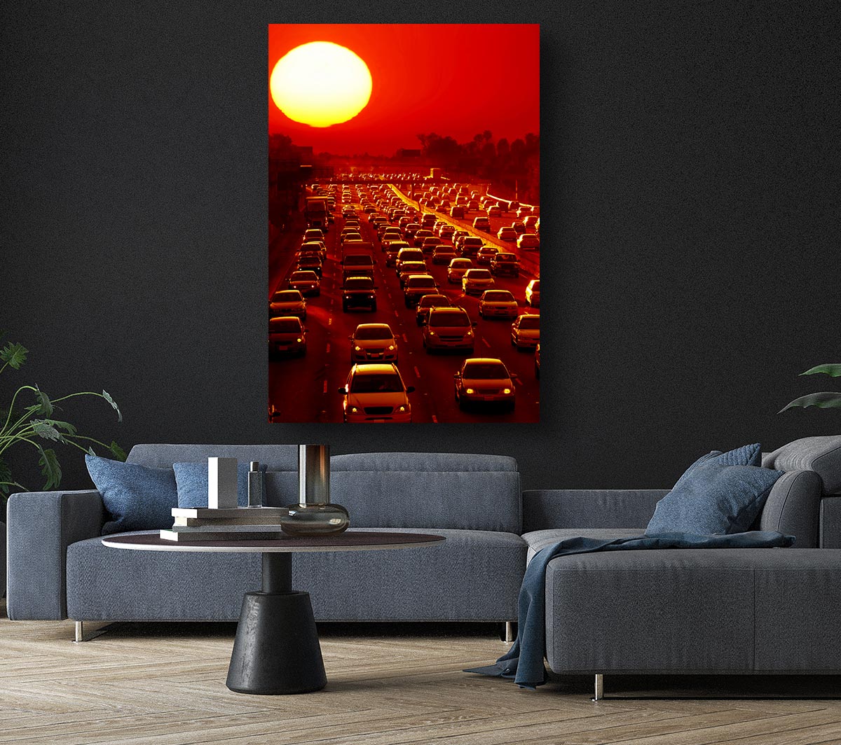 Los Angeles Highway Sun Blaze