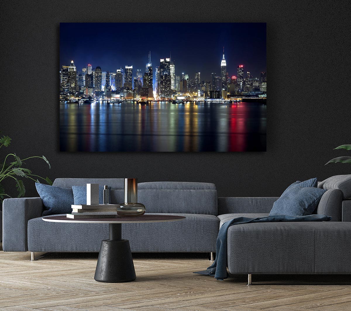Manhattan Panorama At Night