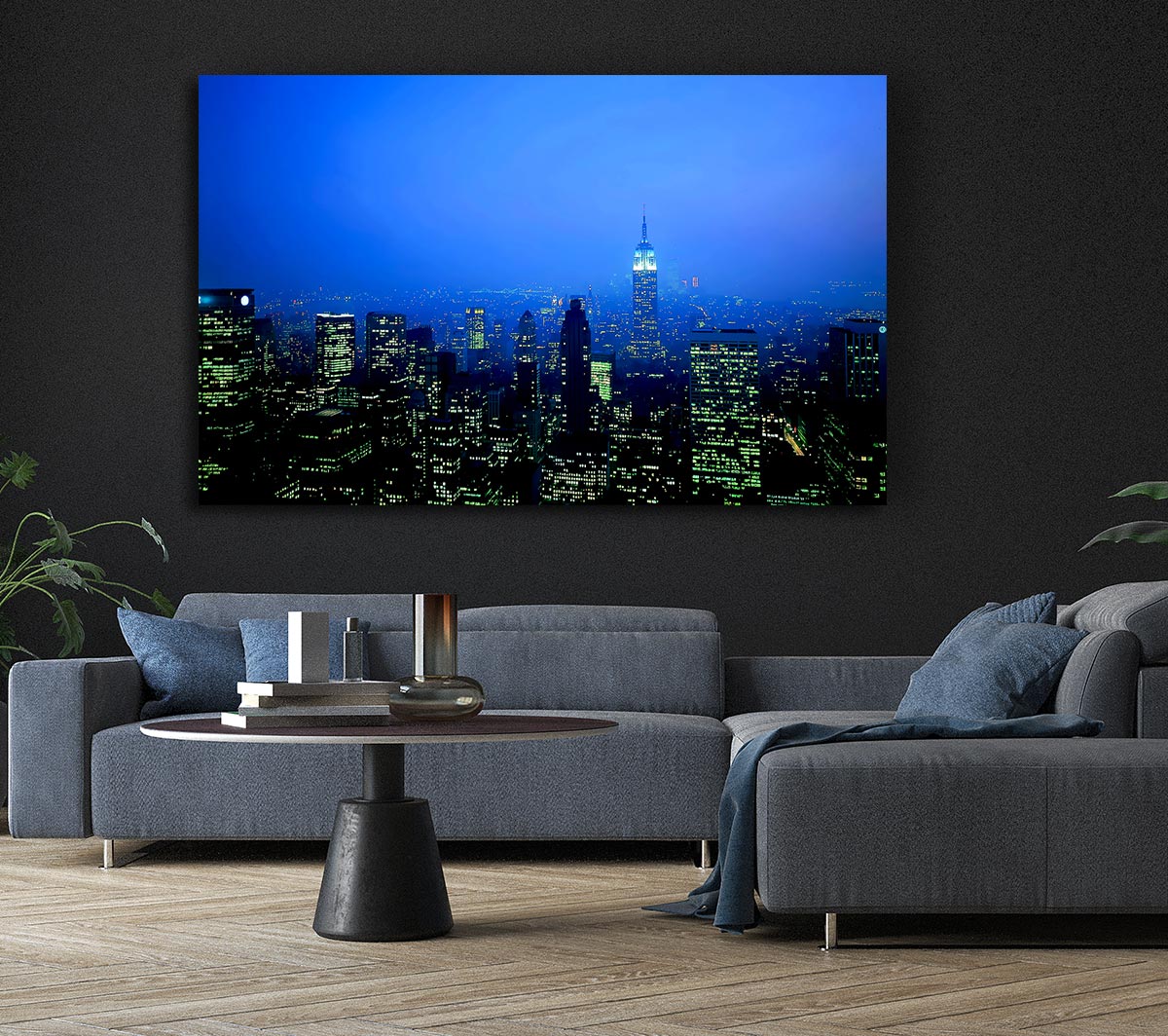 New York City Blue Mist At Night