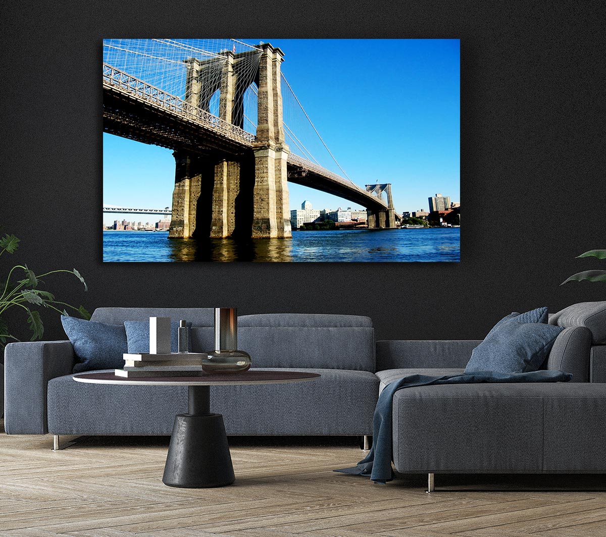 New York City Brooklyn Bridge By Day