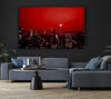 New York City Empire State Building Red