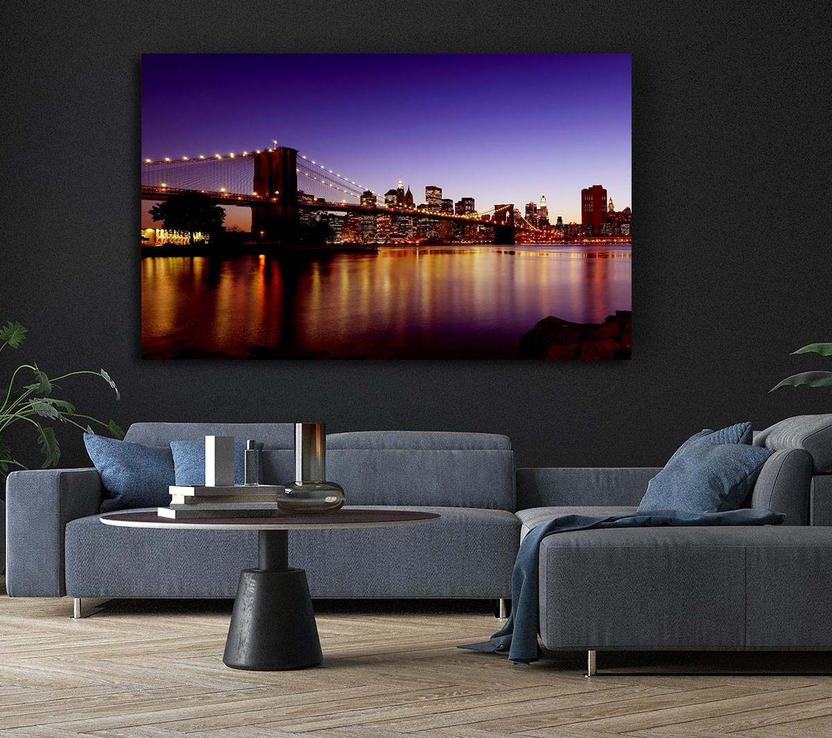 New York City Reflections Of Brooklyn Bridge