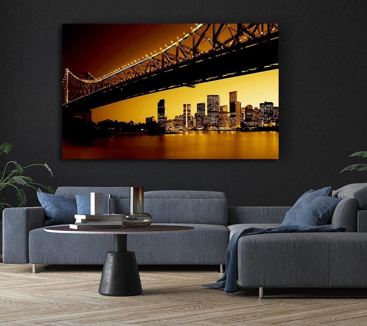 New York City View From Under Brooklyn Bridge