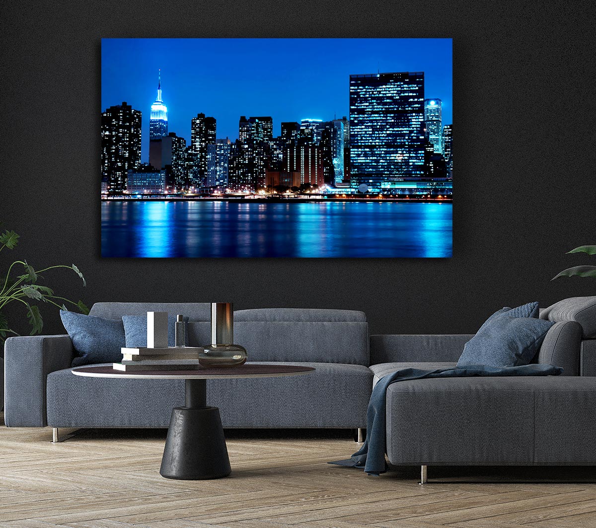 New York Empire State Blue Nights