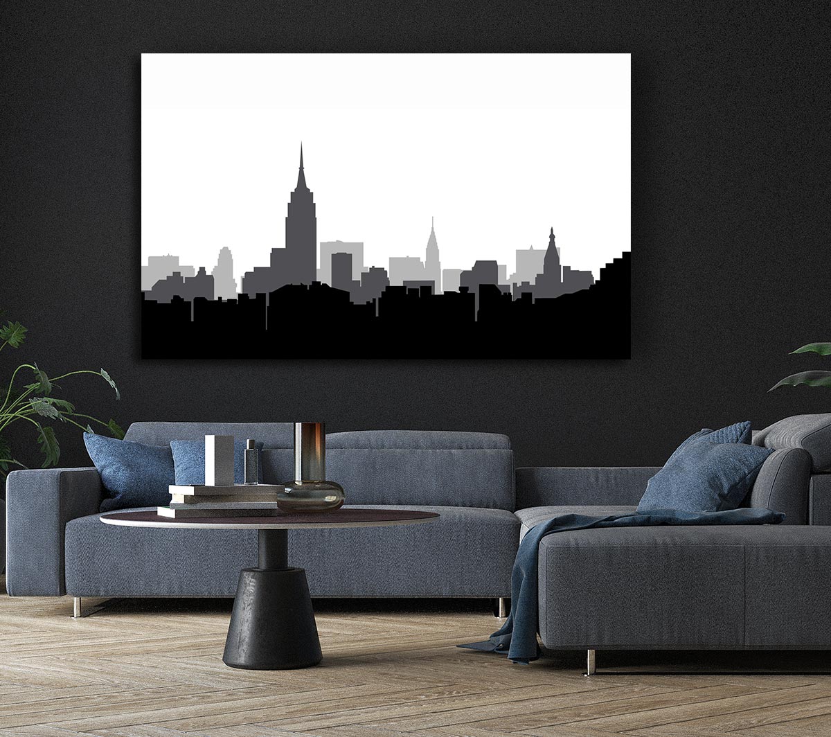 New York Silhouette B n W