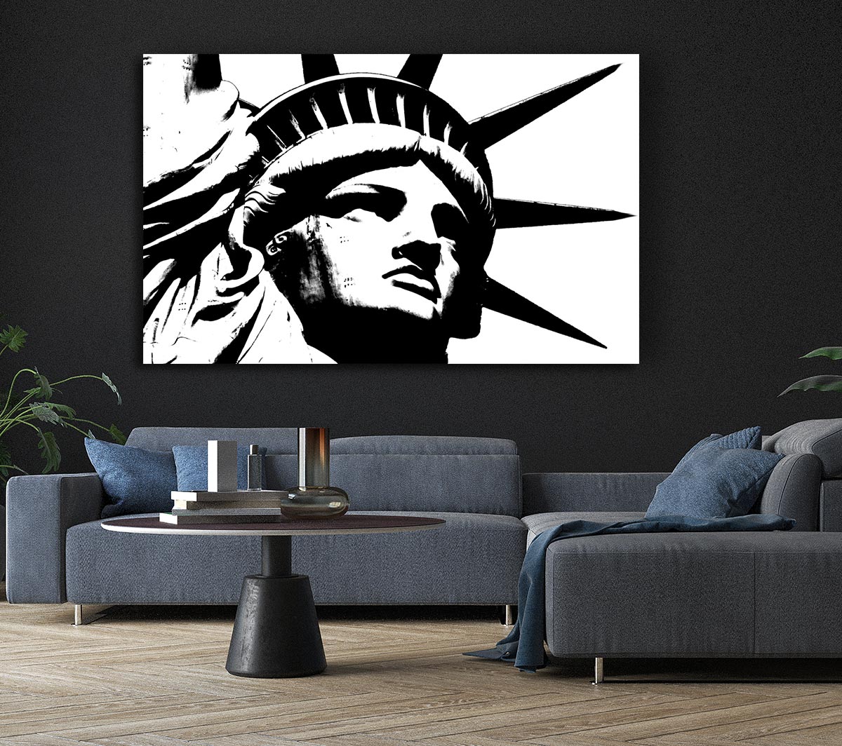 New York The Statue Of Liberty B n W