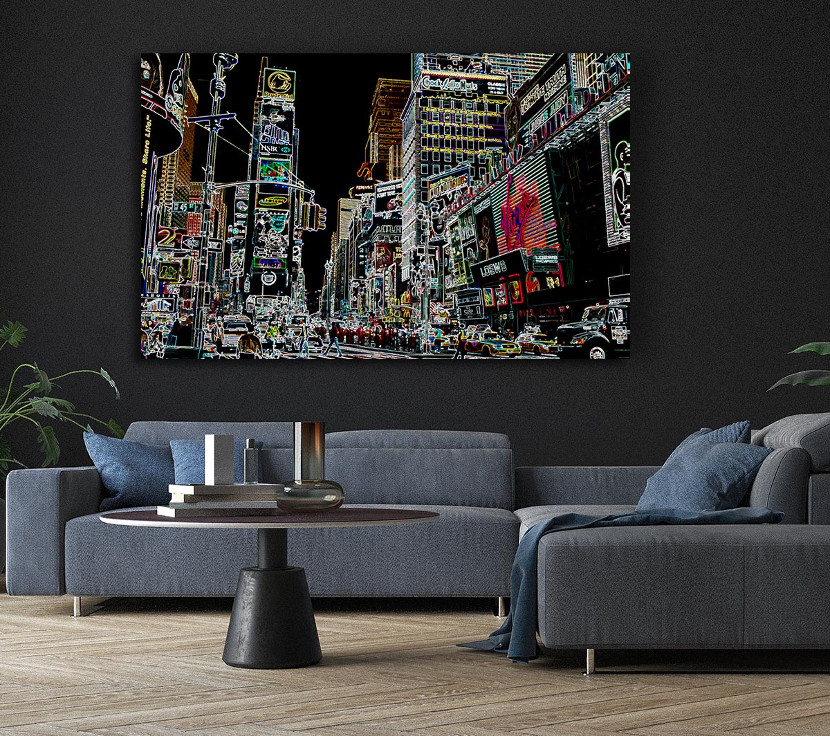 New York Times Square Psychedelic