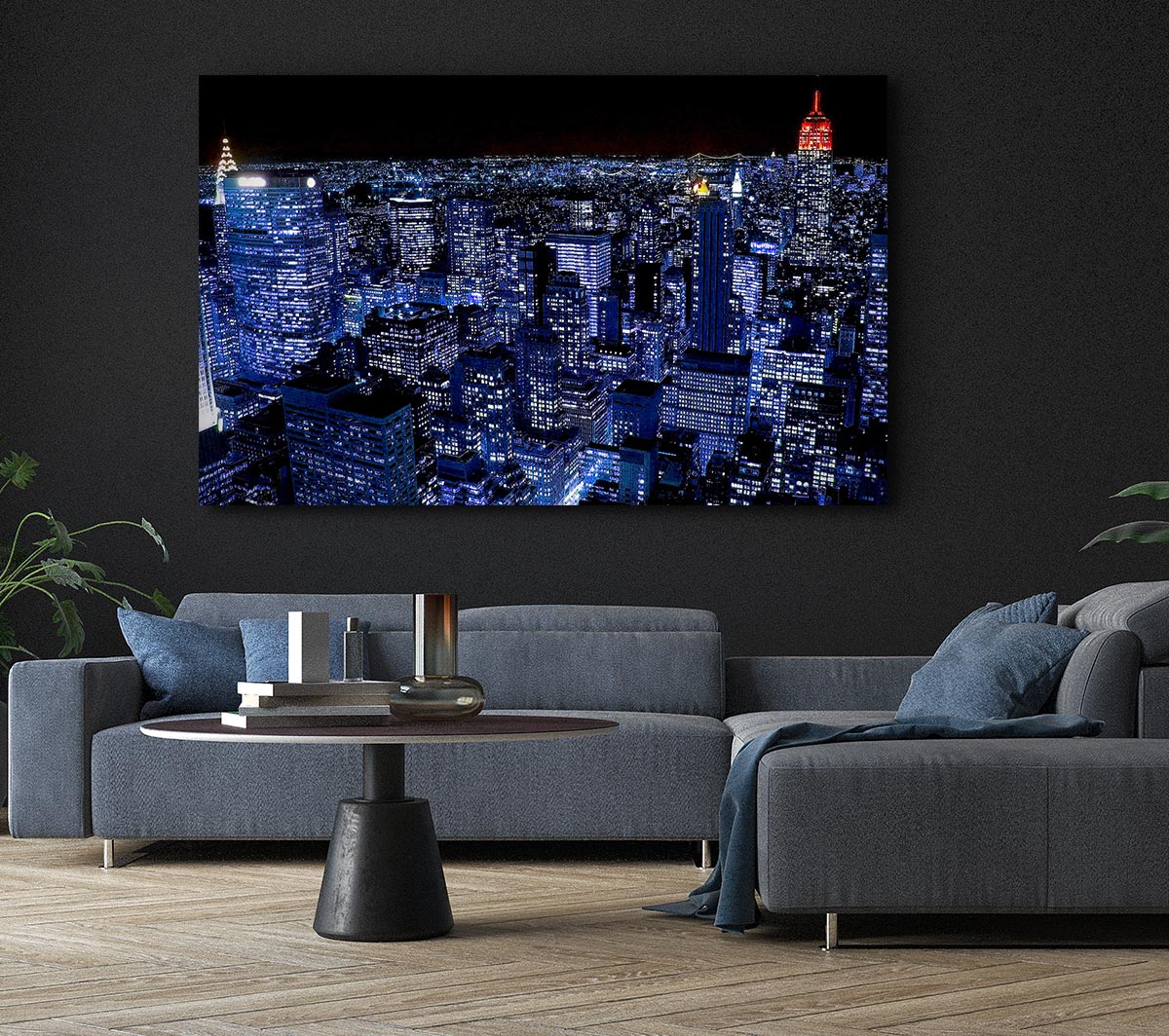 New York City Night Blues Red Top