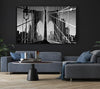 NYC Brooklyn Bridge Architect B n W