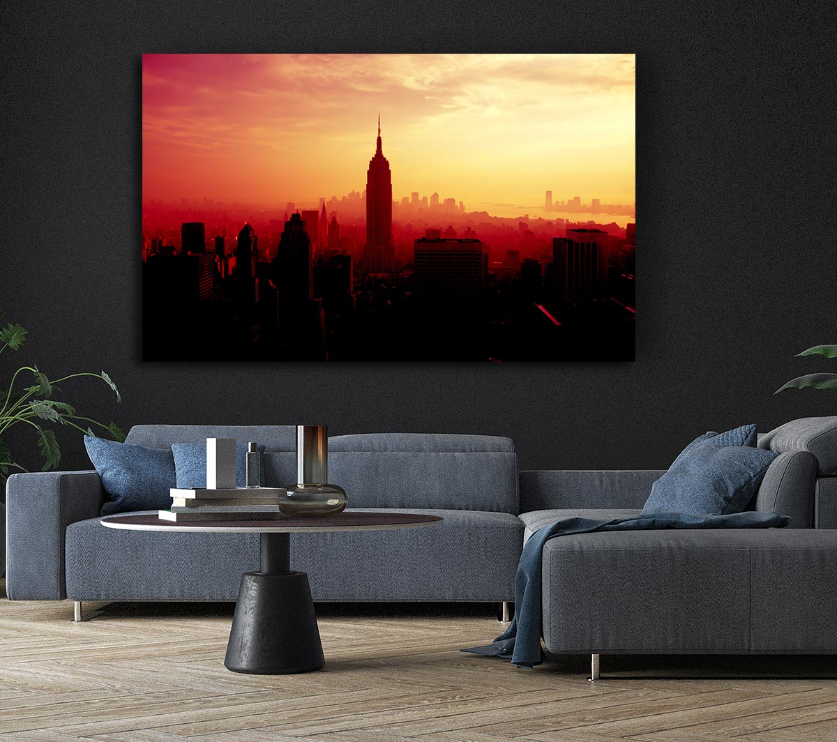 Nyc Empire State Building At Sunset