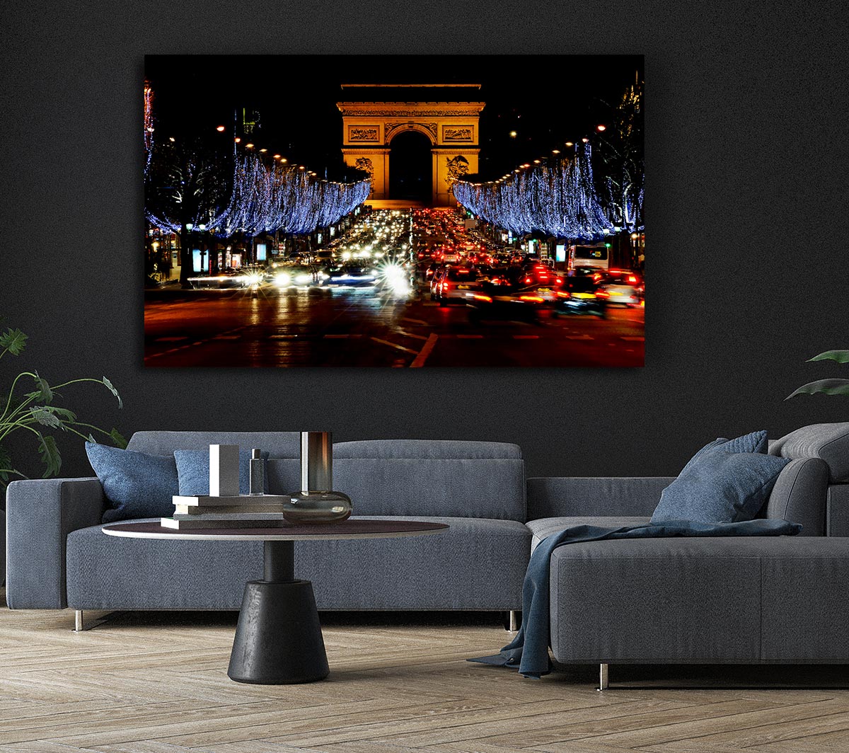 Paris Arc De Triomphe Night Lights