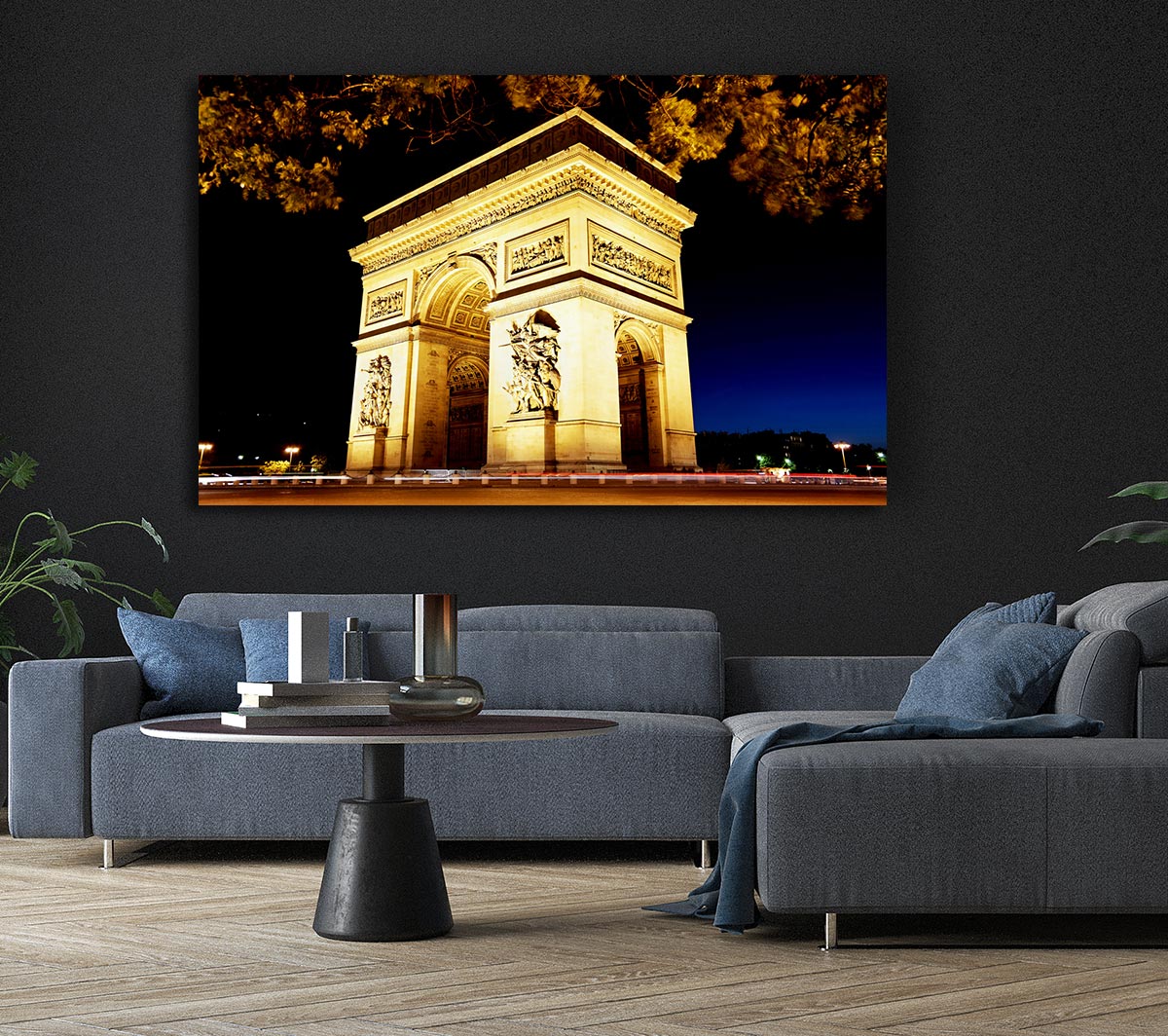 Paris Arc De Triomphe Night Glow