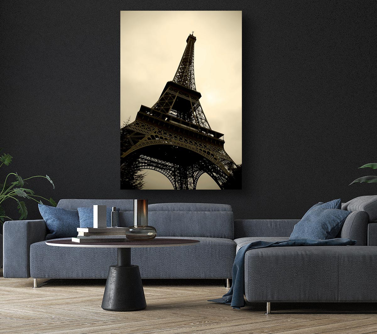 Paris Eiffel Tower Sepia