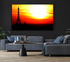Paris Eiffel Tower Sun Blaze