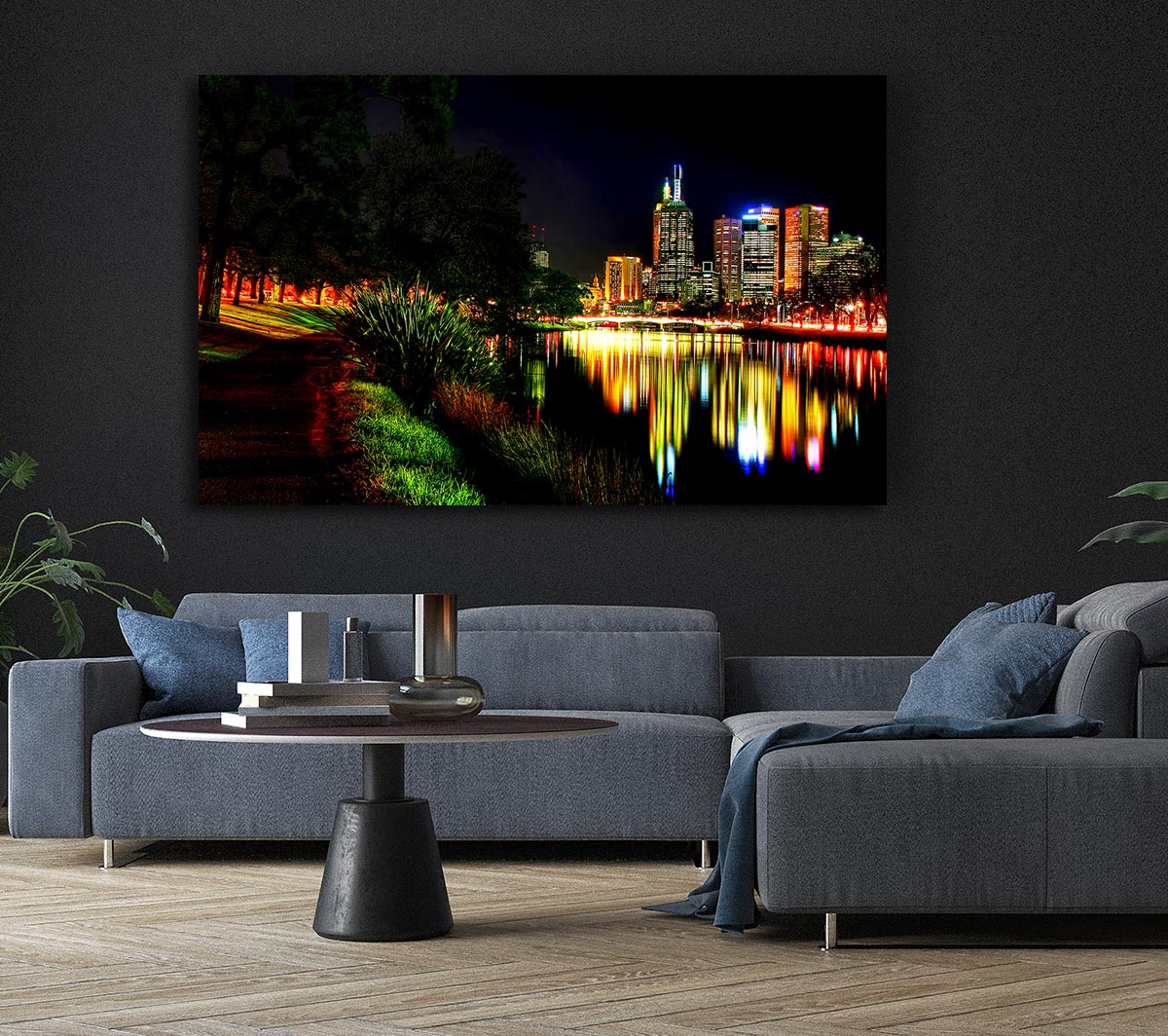 Reflections Of A City River