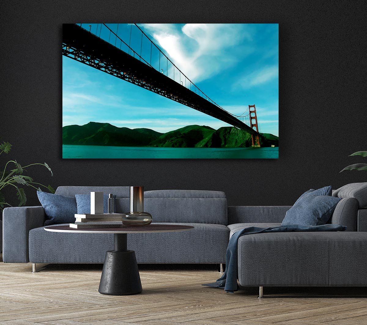 San Francisco Golden Gate Bridge Blue View