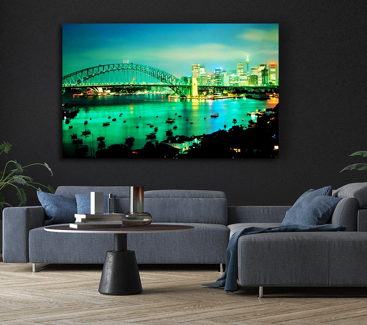 Sydney Harbour Bridge Green Glow