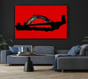 Sydney Harbour Bridge Retro Red