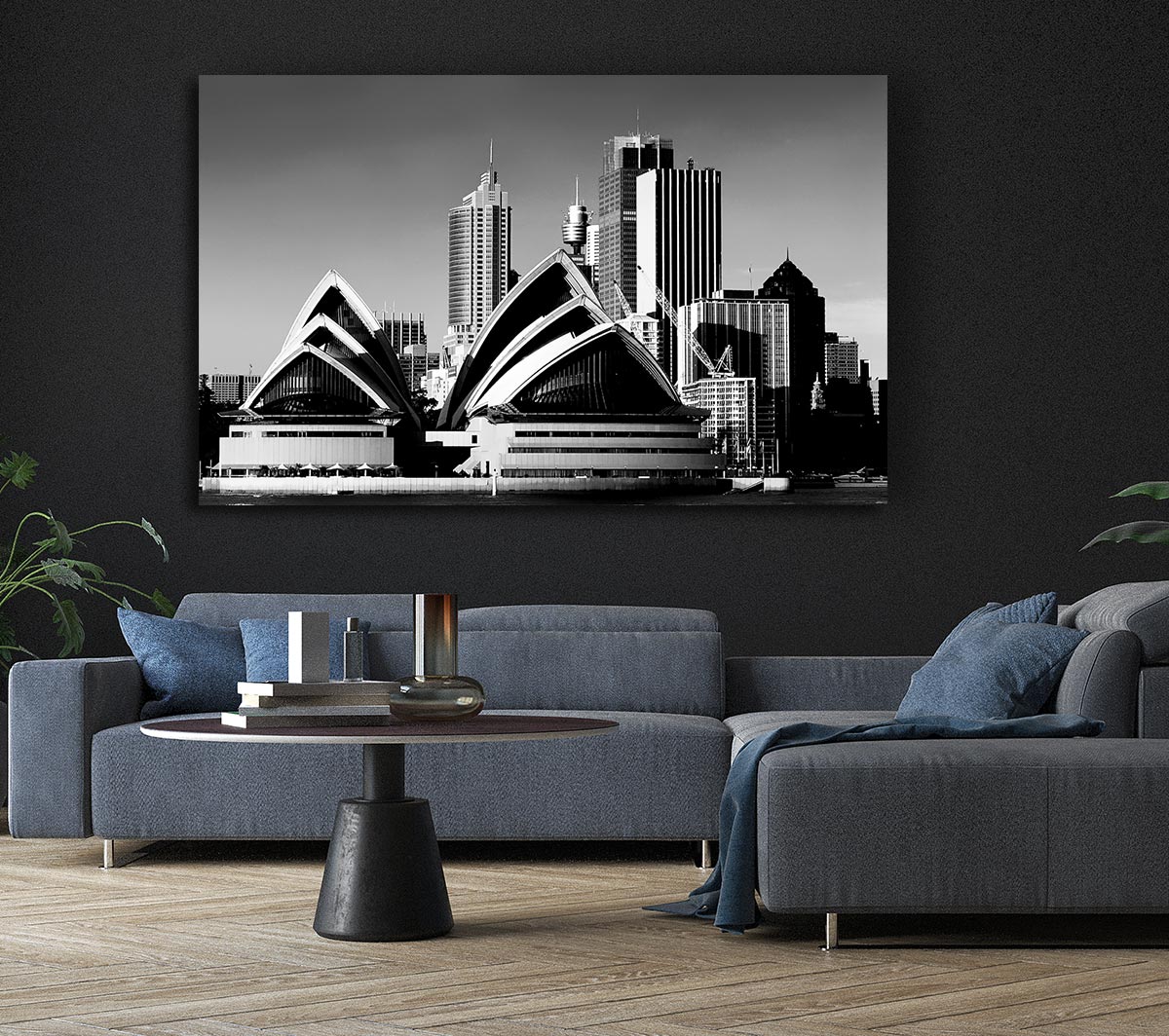 Sydney Opera House B n W