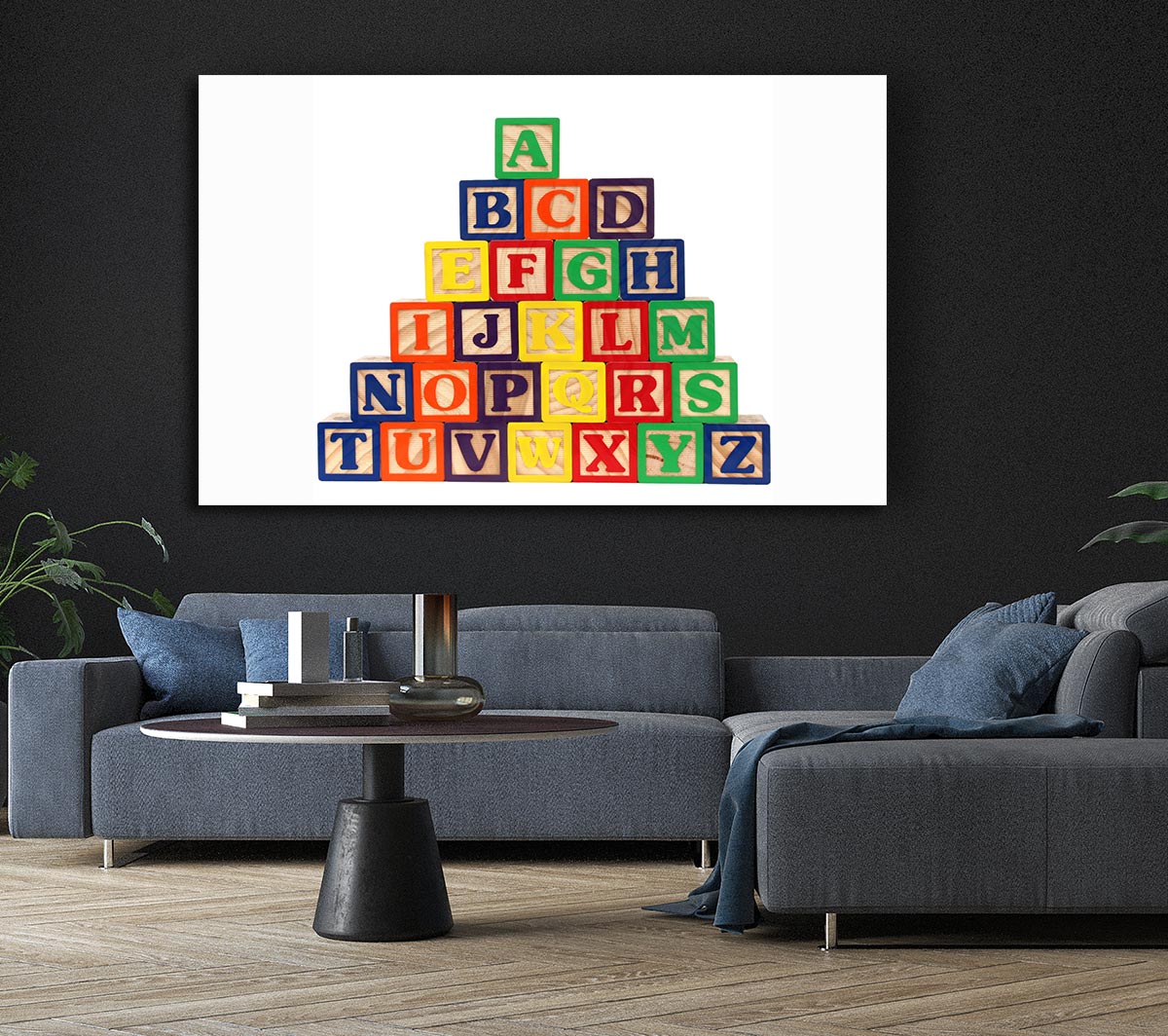 Alphabet Blocks White