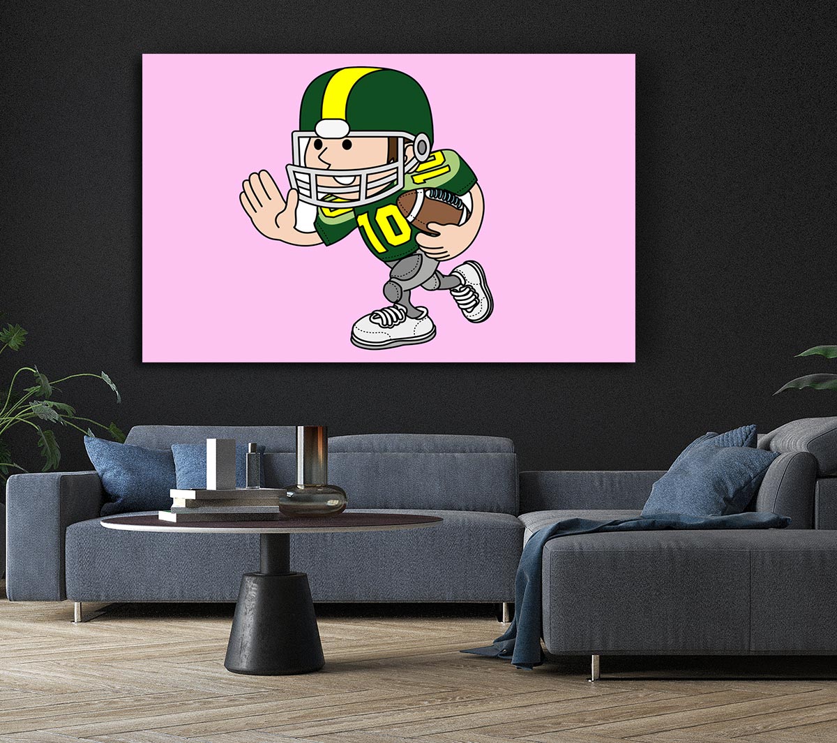 American Football Sport Player Pink