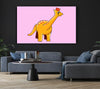 Big Herbivore Dinosaur Long Neck Pink