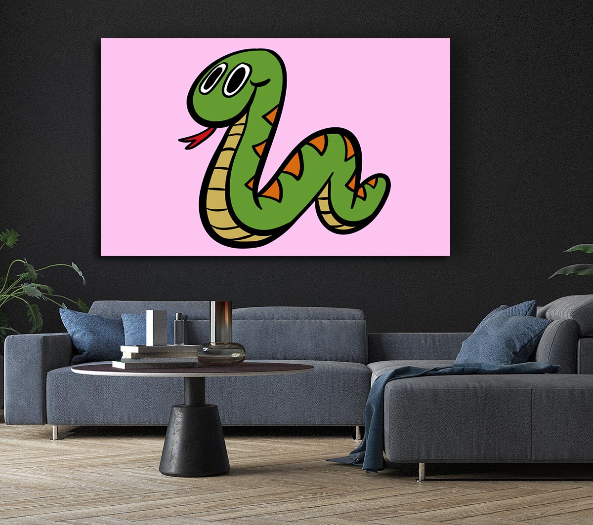 Cartoon Snake Pink