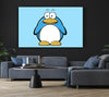 Funny Penquin Standing Baby Blue