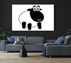 Happy Cartoon Sheep White