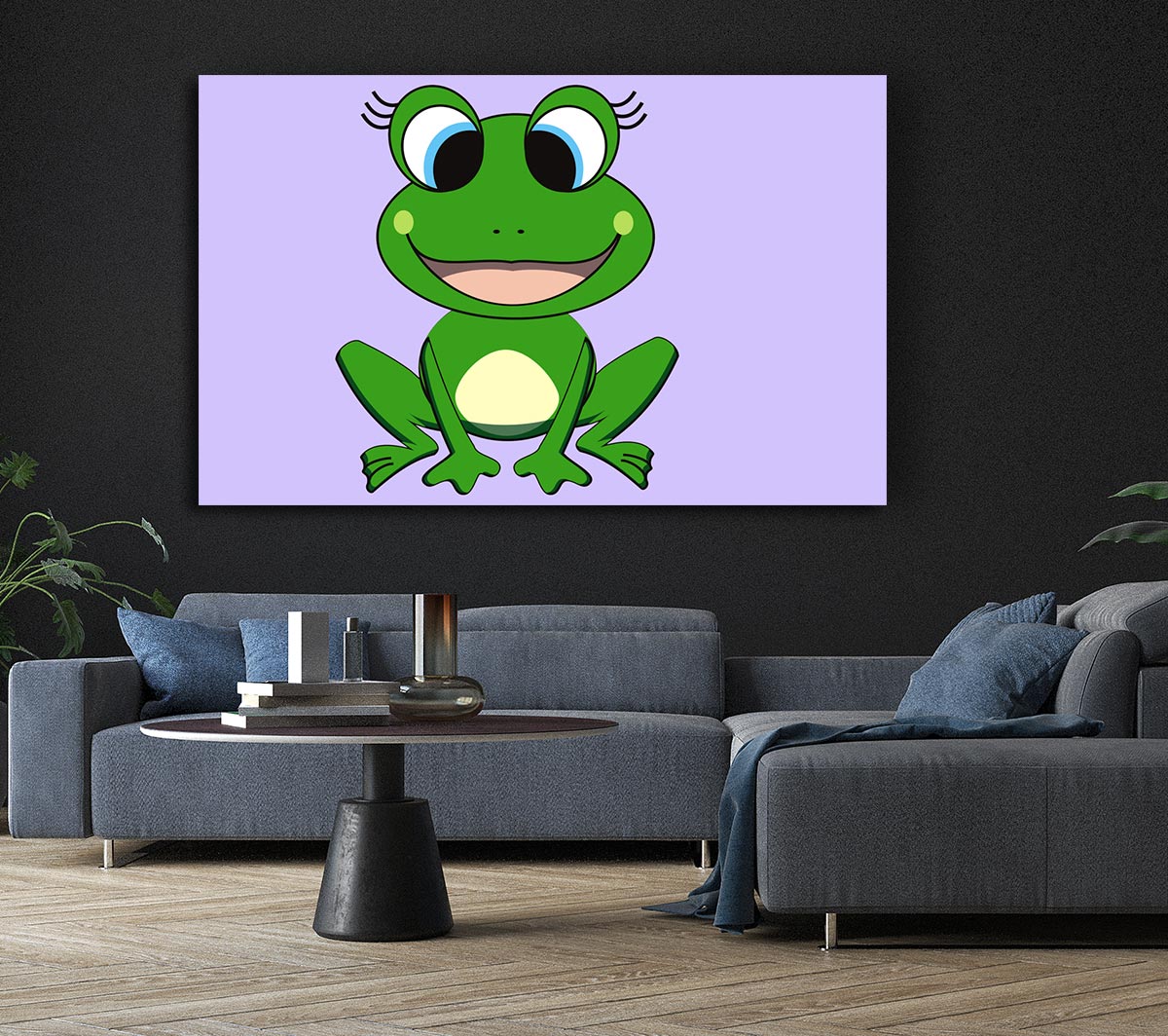 Happy Frog Ready To Leap Lilac