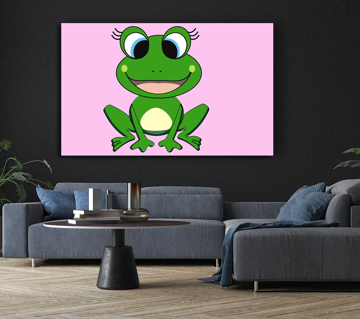 Happy Frog Ready To Leap Pink