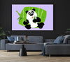 Panda Eating Bamboo Lilac