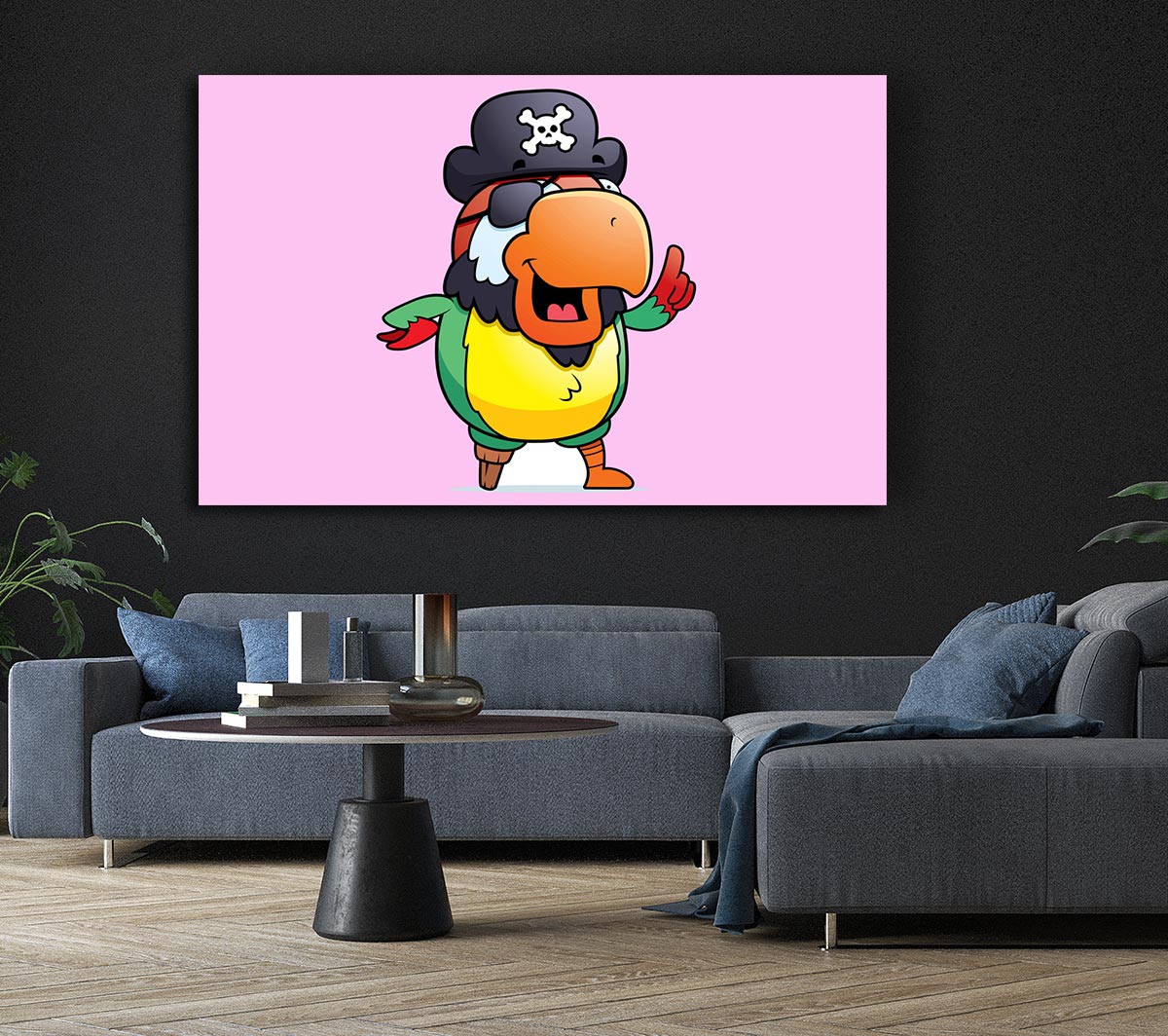 Pirate Parrot Eyepatch Pink