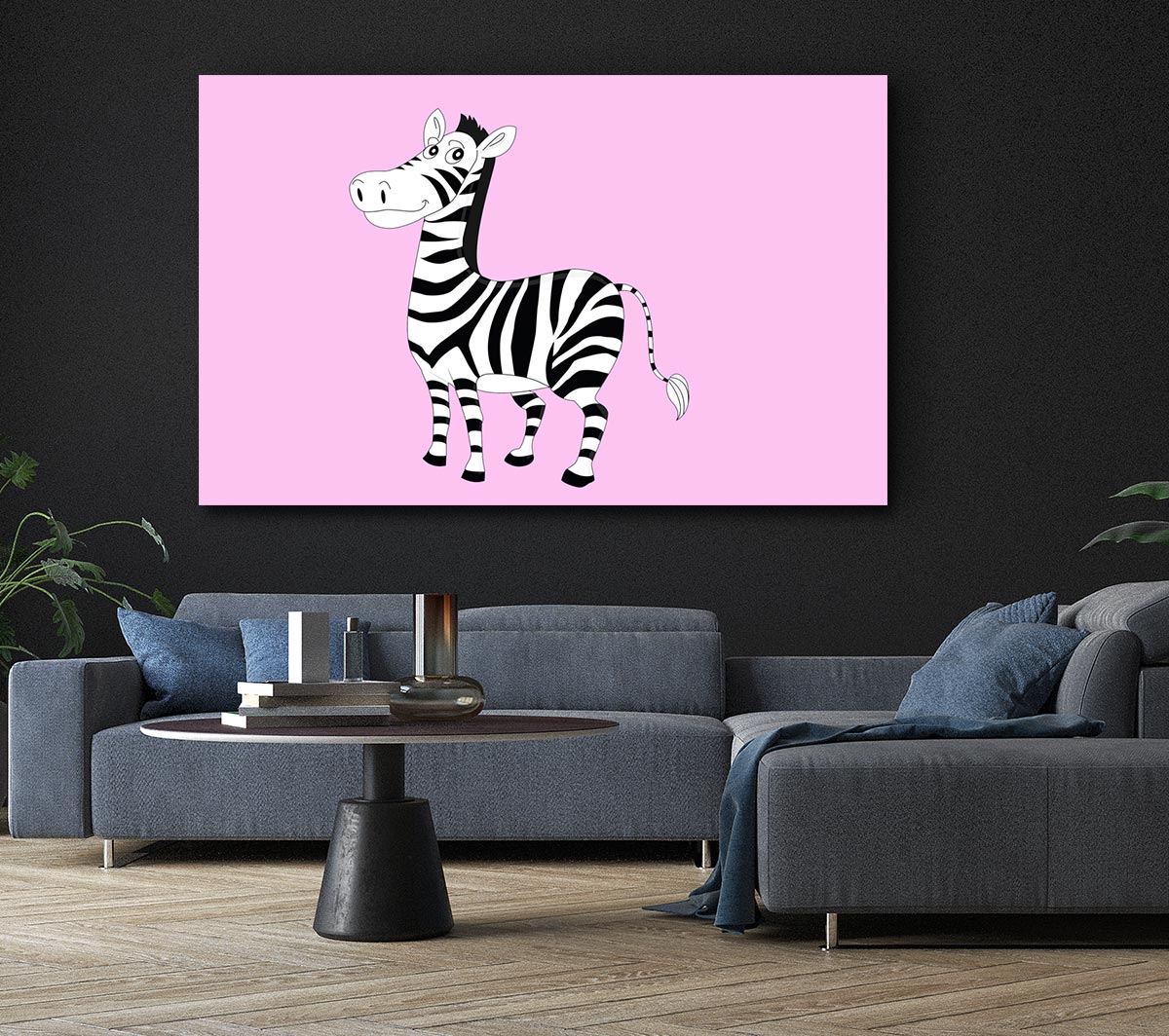 Standing Zebra Pink