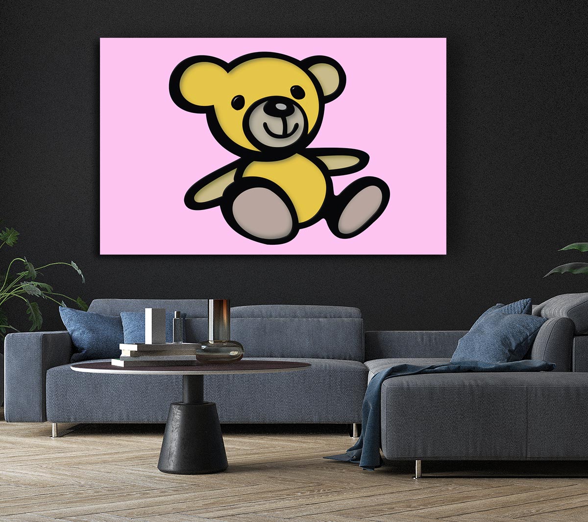 Teddy Bear Cartoon Pink