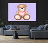 Teddy Bear Love Heart Lilac