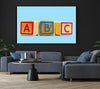 Three Alphabet Blocks Baby Blue